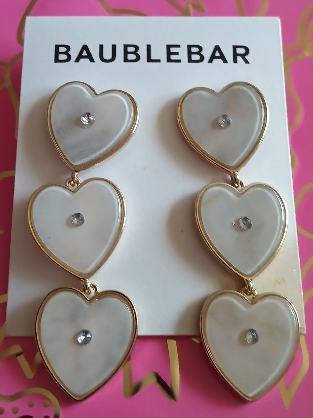 BAUBLEBAR HEART DANGLE EARRINGS